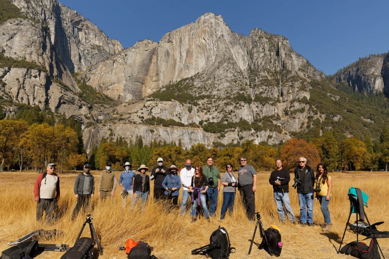 a group of people at a photography workshop